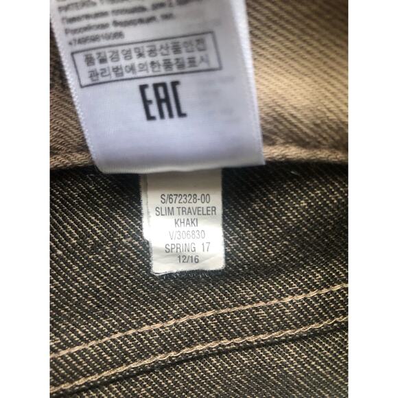 Banana Republic Men The Traveler Slim Beige Cotton Jeans Size 32x30 - Picture 8 of 9